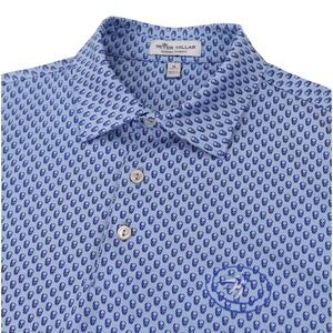 Peter Millar Hudson Printed Skulls Jersey Performance Polo Medium Castle Pines